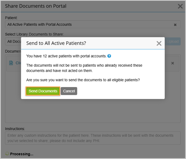 Share Documents With Clients on TherapyPortal – TherapyNotes